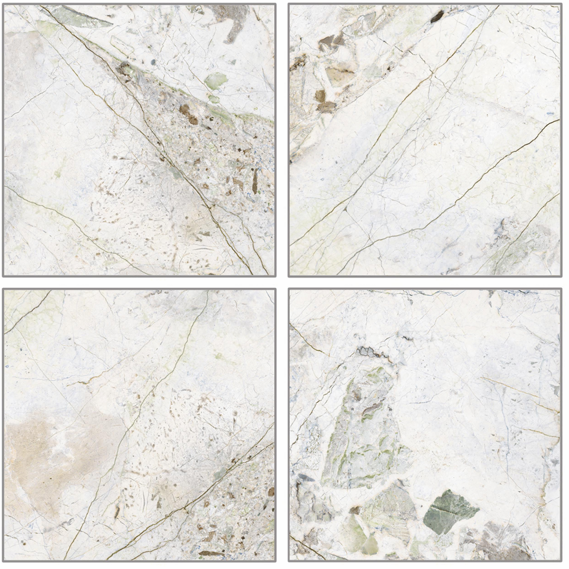 Illision Green/60cm * 60cm glossy porcelain tiles