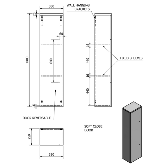 Wall Mounted Side Unit