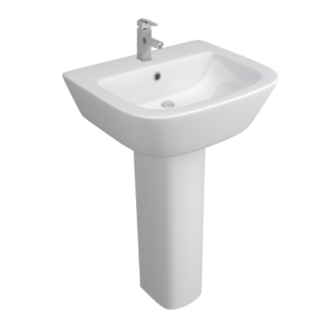 Project Round 530mm Basin Inc. Full pedestal