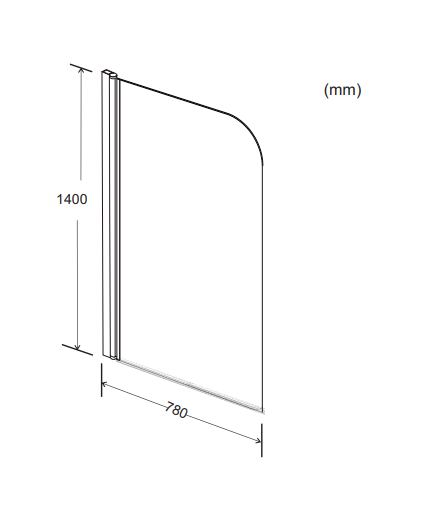 Straight Screen with Radius Edge