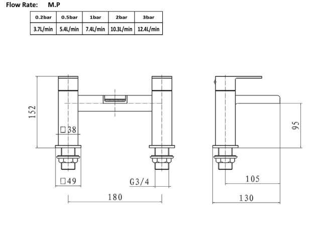 Phase Bath Filler Tap