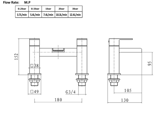 Phase Bath Filler Tap