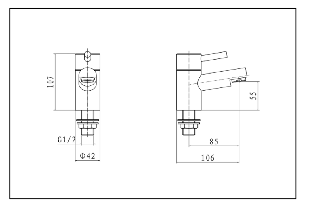 Plan Pair Basin Pillar Taps