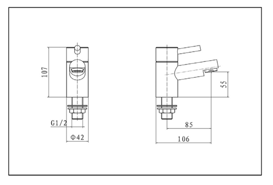 Plan Pair Basin Pillar Taps