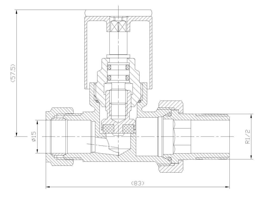 Modern Valve Chrome Straight(Pair)