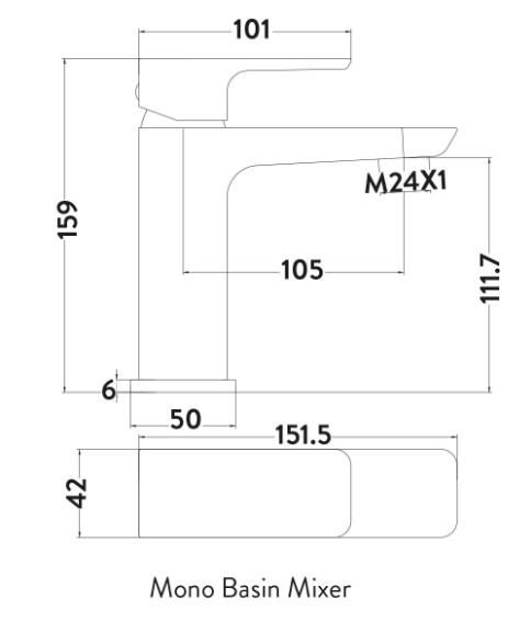 Muro Basin Mono Mixer
