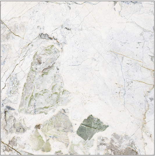 Illision Green/60cm * 60cm glossy porcelain tiles