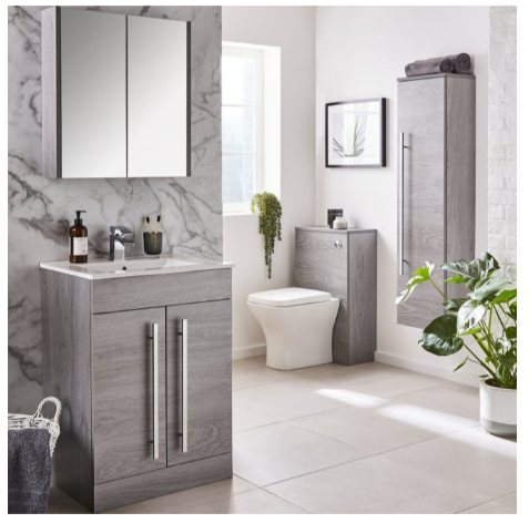 Purity Floor Standing 2-Door WC Unit inc. Basin