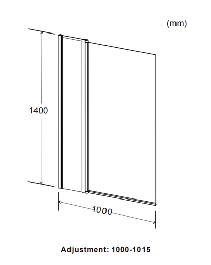 Straight Screen with Square Edge & Extended Panel