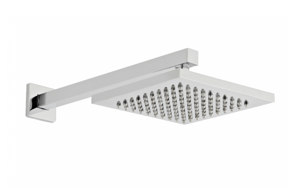 Pure Thermostatic Concealed Shower with Slide Rail Kit & Overhead Drencher